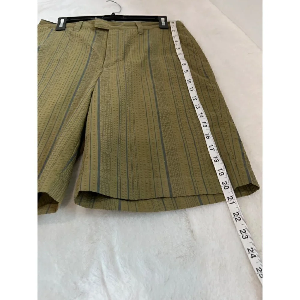 Patagonia Size Men's 30 Organic Cotton Shorts GREEN Stripe